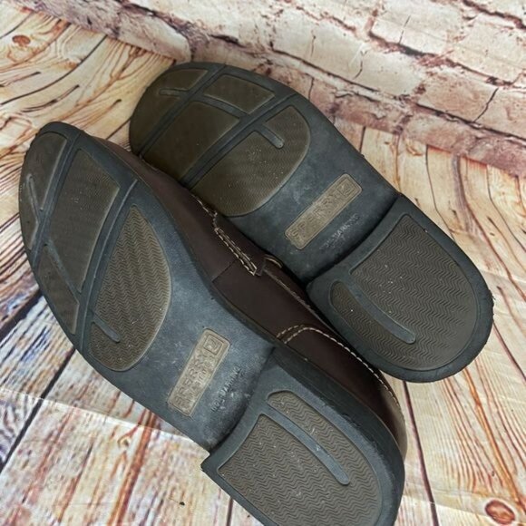 Sperry Topsiders Men's Brown Leather Slip On Loafers Sz 10.5 - Picture 7 of 8